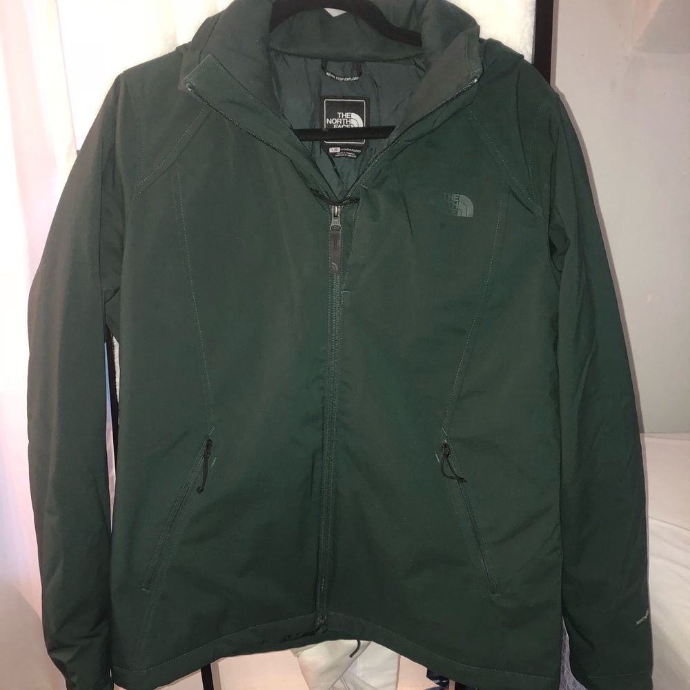Dark Green North Face Jacket Size Large